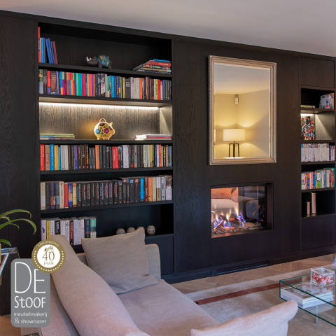 Boekenkast op maat in Den Haag, vakkundig gemaakt door Meubelmakerij De Stoof